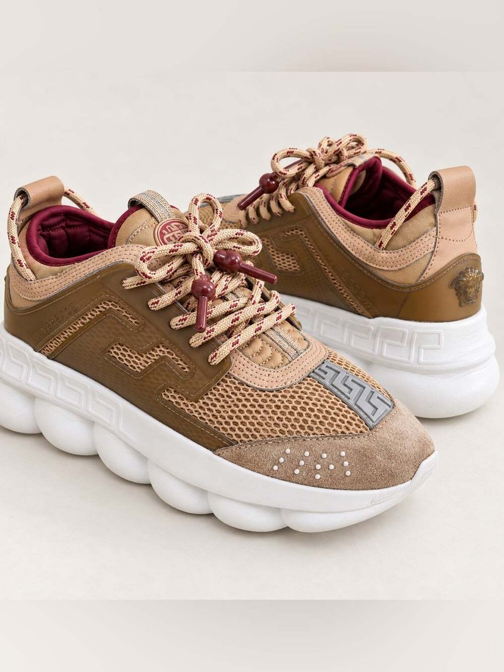 Versace Chain Reaction ‘Indian Tan’ Authentic Chunky Designer Sneakerhead Luxury